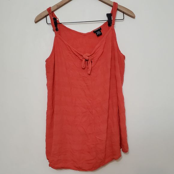 torrid Tops - Torrid Orange Tie Front Tank Top, sz 1